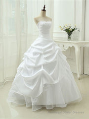 Gorgeous Sweetheart Beaded Ball Gowns Lace-Up Wedding Dresses