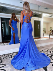 Mermaid Spaghetti Straps Jersey Prom Dress