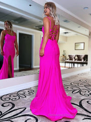 Mermaid Spaghetti Straps Jersey Prom Dress