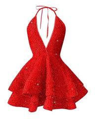 Short Homecoming Dress Sparkly Glitter Sequins A Line Mini Homecoming Dresses