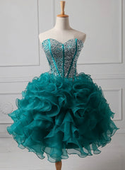 Trendy Organza Homecoming Dress, Sweet Heart Homecoming Dress