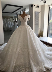 Wedding Dress With Pocket, Ball Gown Prom Dress, Evening Gowns Wedding Dress