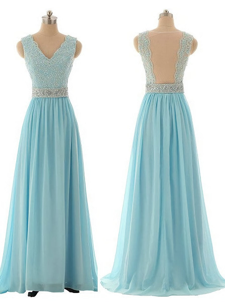 Party Dress Brands Usa, Lace Prom Dresses, Blue Prom Dress, Modest Prom Gown Light Blue Prom Gown Evening Dress, Backless Evening Gowns Party Gowns