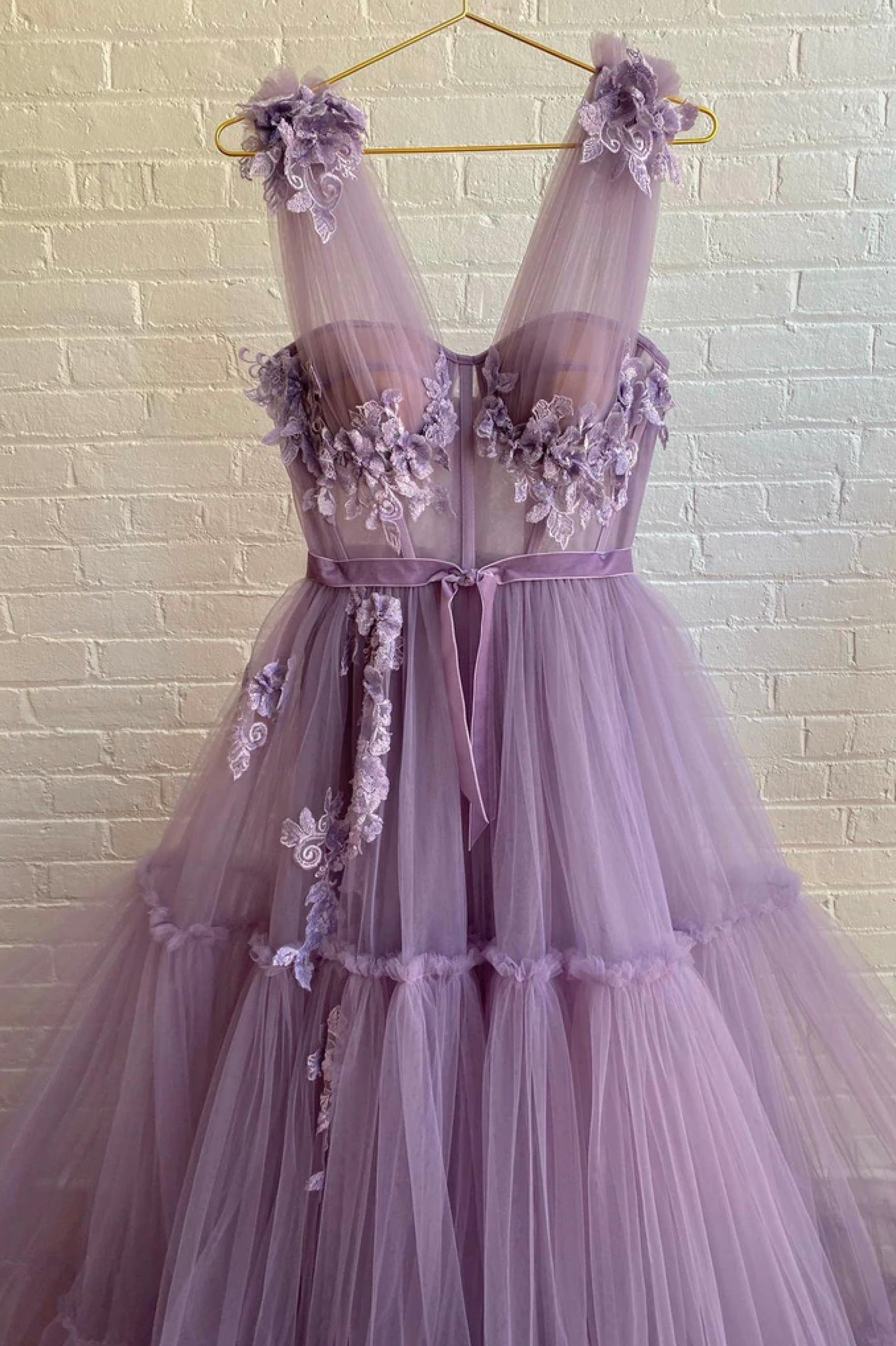 Red Formal Dress, Purple Lace Long Prom Dress,  A-Line Purple Evening Graduation Dress